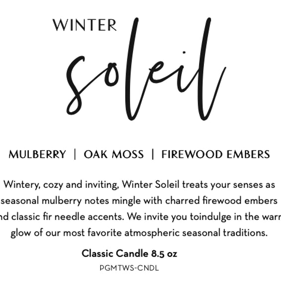 Holiday Collection : Winter Soleil